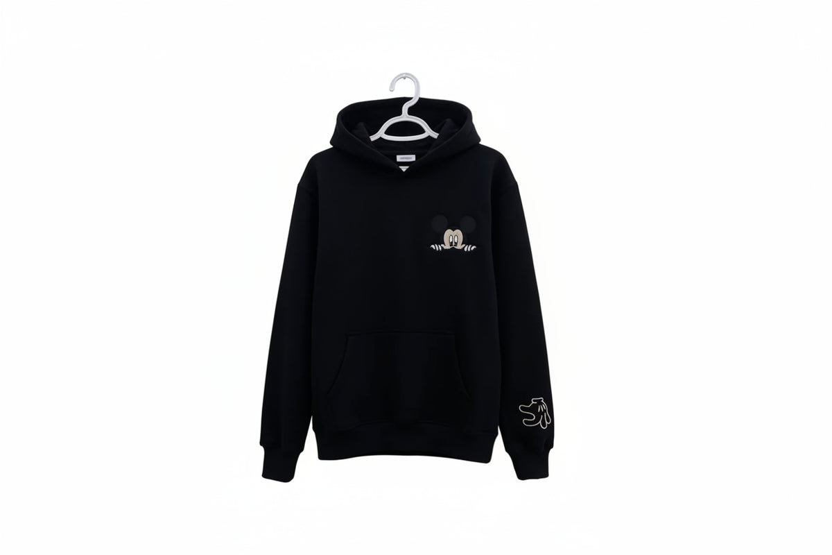 Mickey Embroidered Hoodie – Men