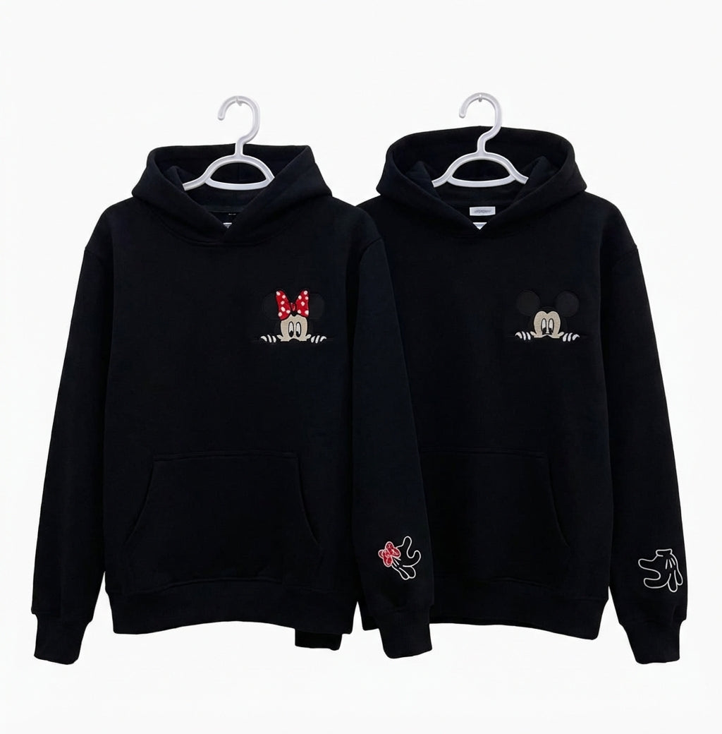 Mickey Embroidered Hoodie – Men